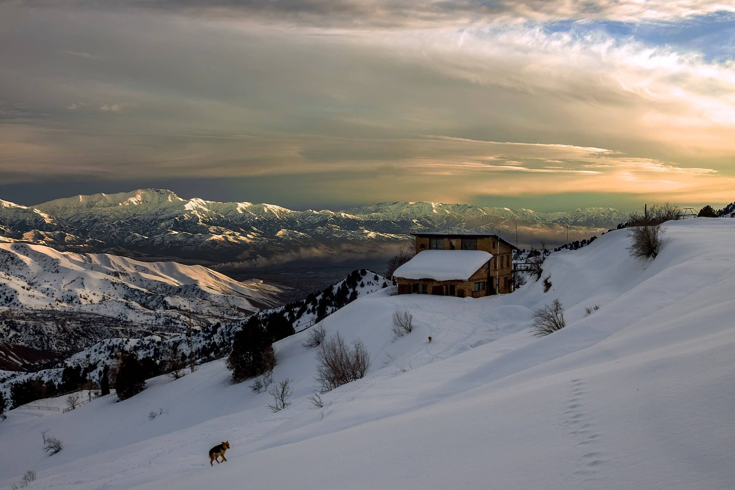Закат в горах